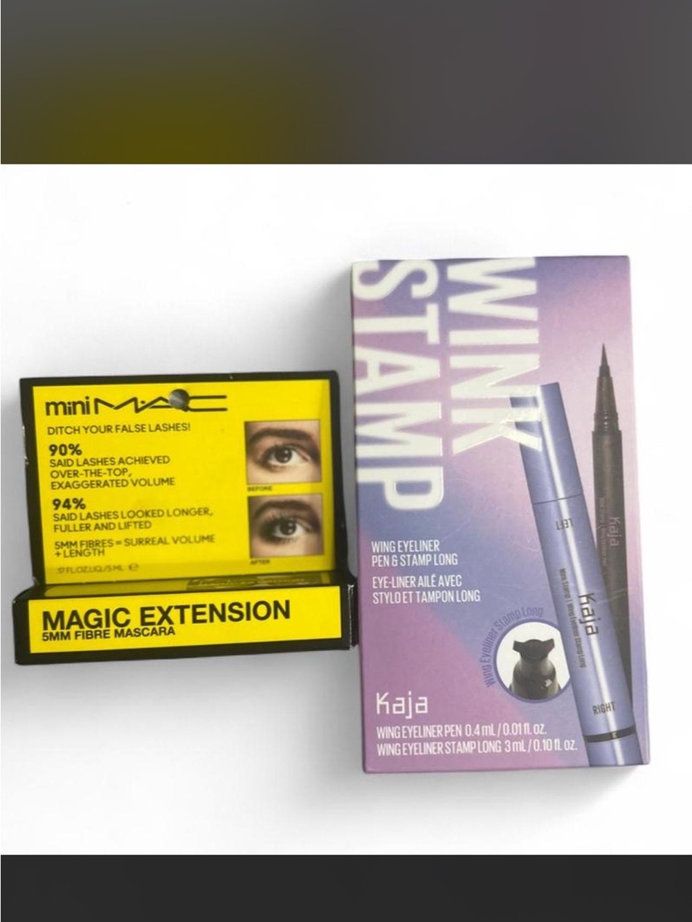 New MAC magic extension mascara & Kaja Eyeliner Pen & Stamp.